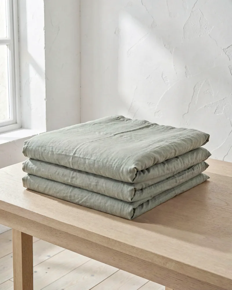 Orchard Flannel Duvet Cover — folded