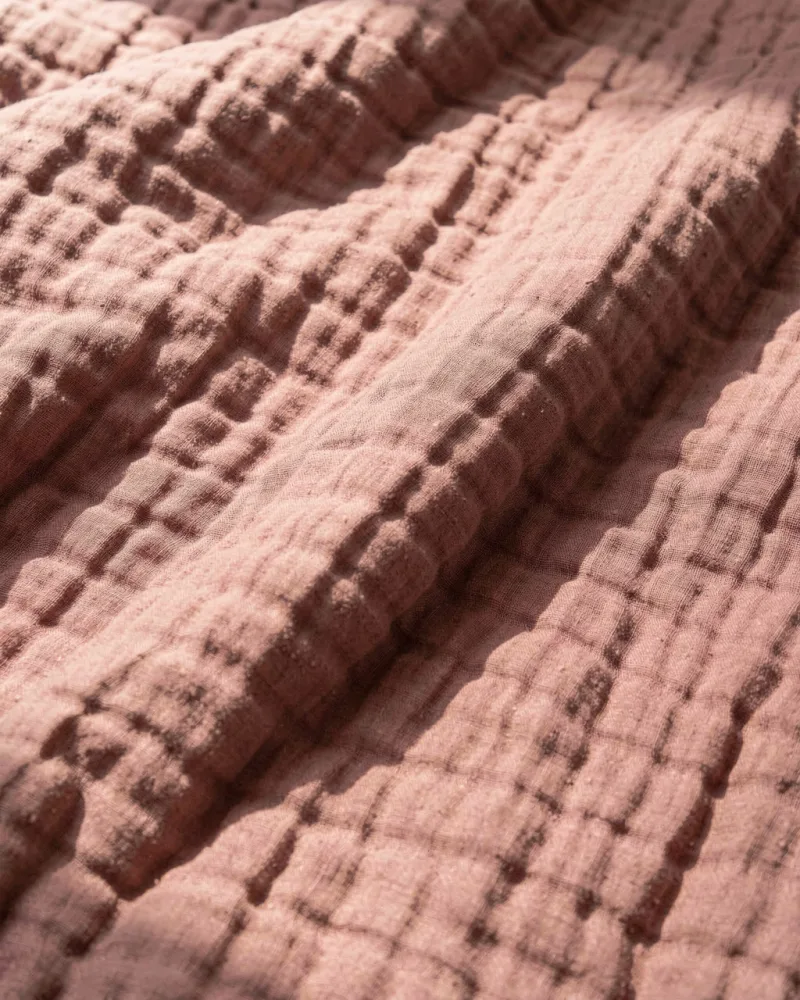 Mistral Double Gauze Duvet Cover — fabric close up