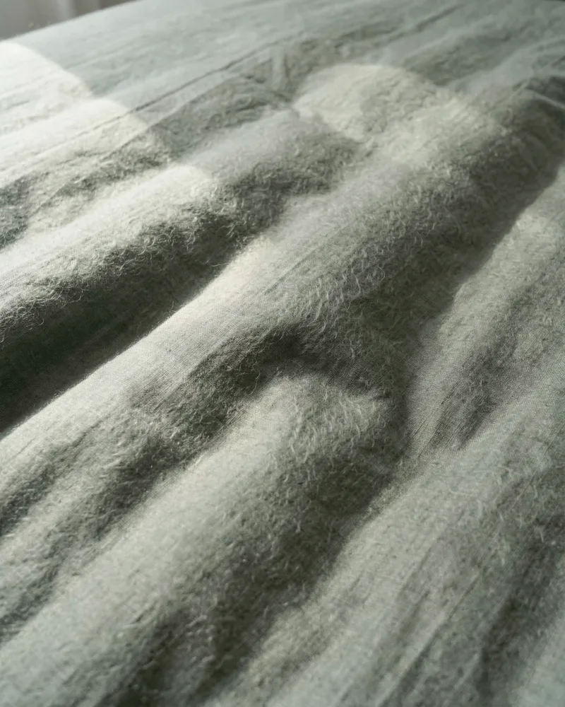 Orchard Brushed Flannel Bedding Set — fabric close up