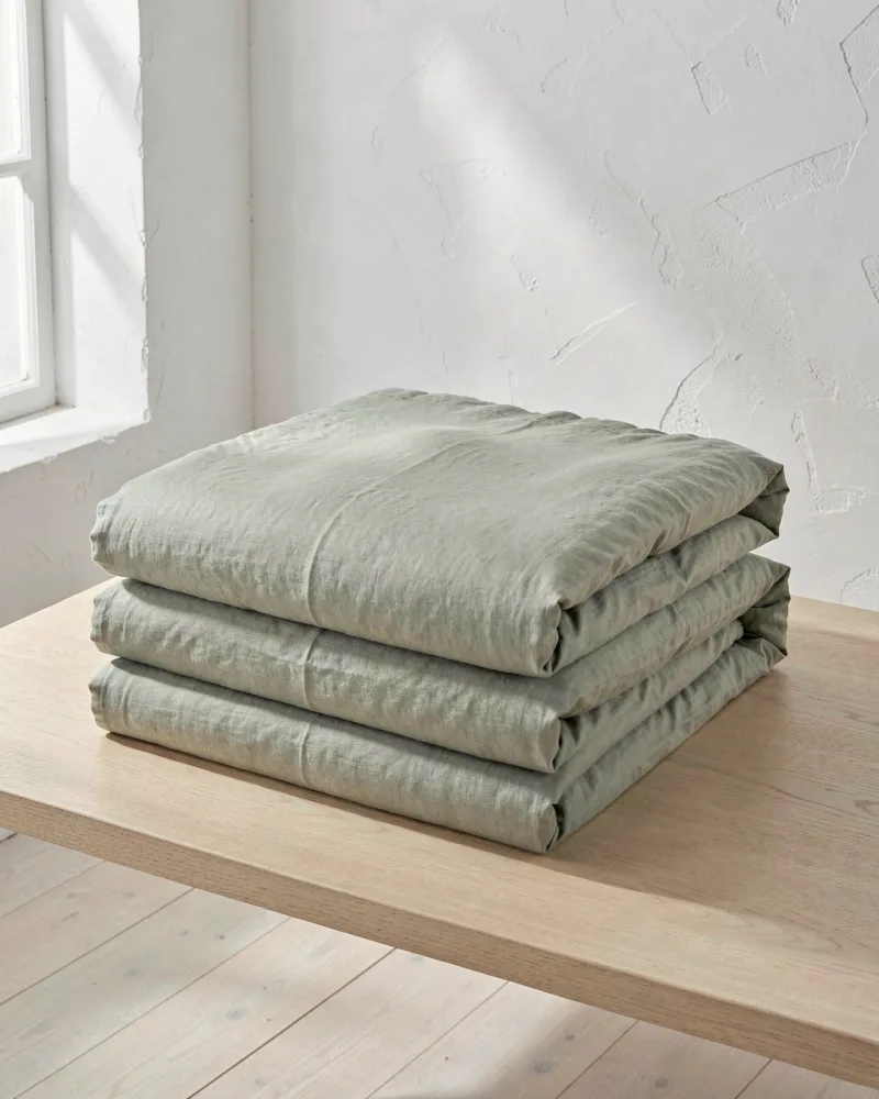 Orchard Brushed Flannel Bedding Set — folded