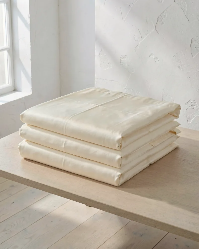 Cloud Sateen Duvet Cover — folded