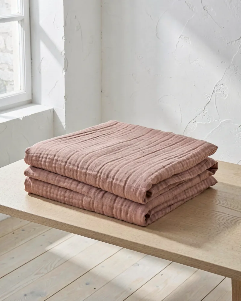 Mistral Double Gauze Duvet Cover — folded