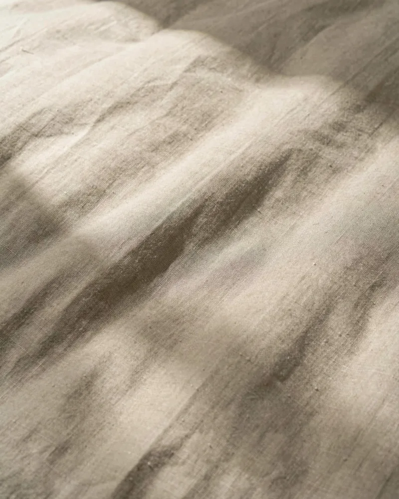 Dune Percale Duvet Cover — fabric close up