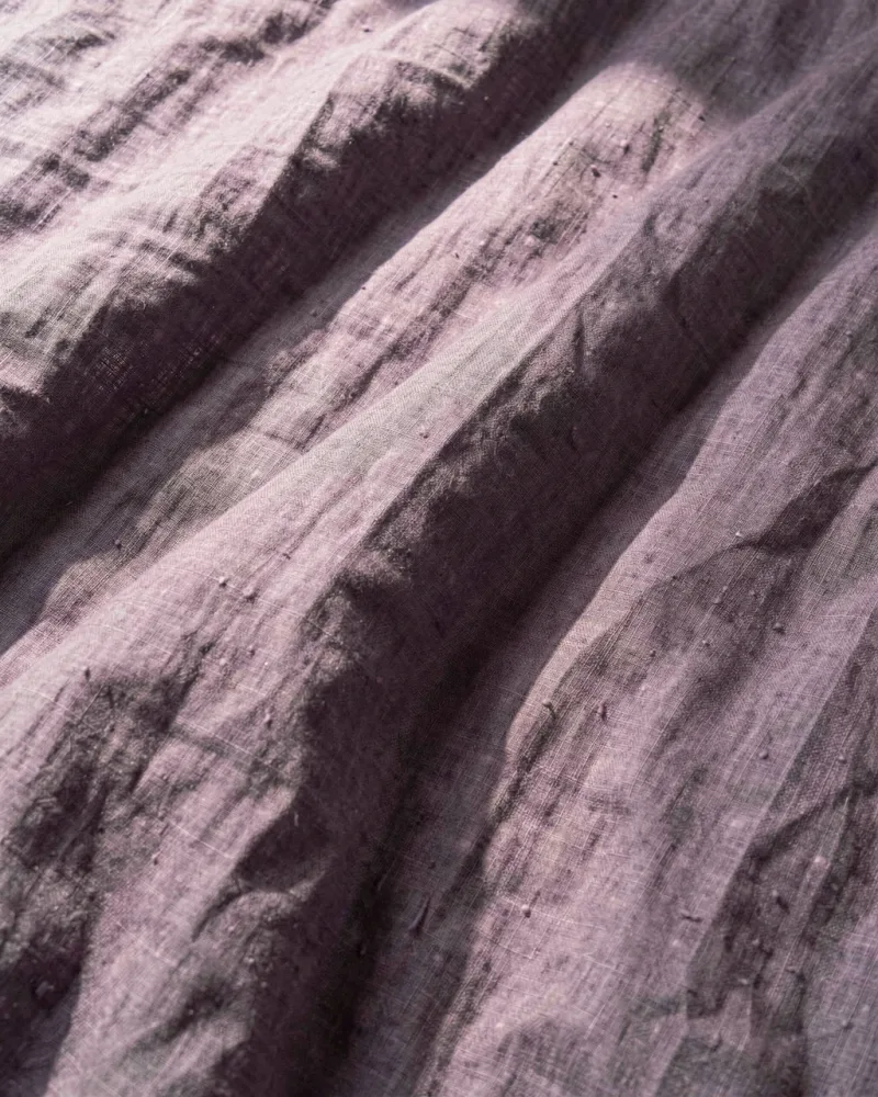 Serenity Linen Duvet Cover — fabric close up